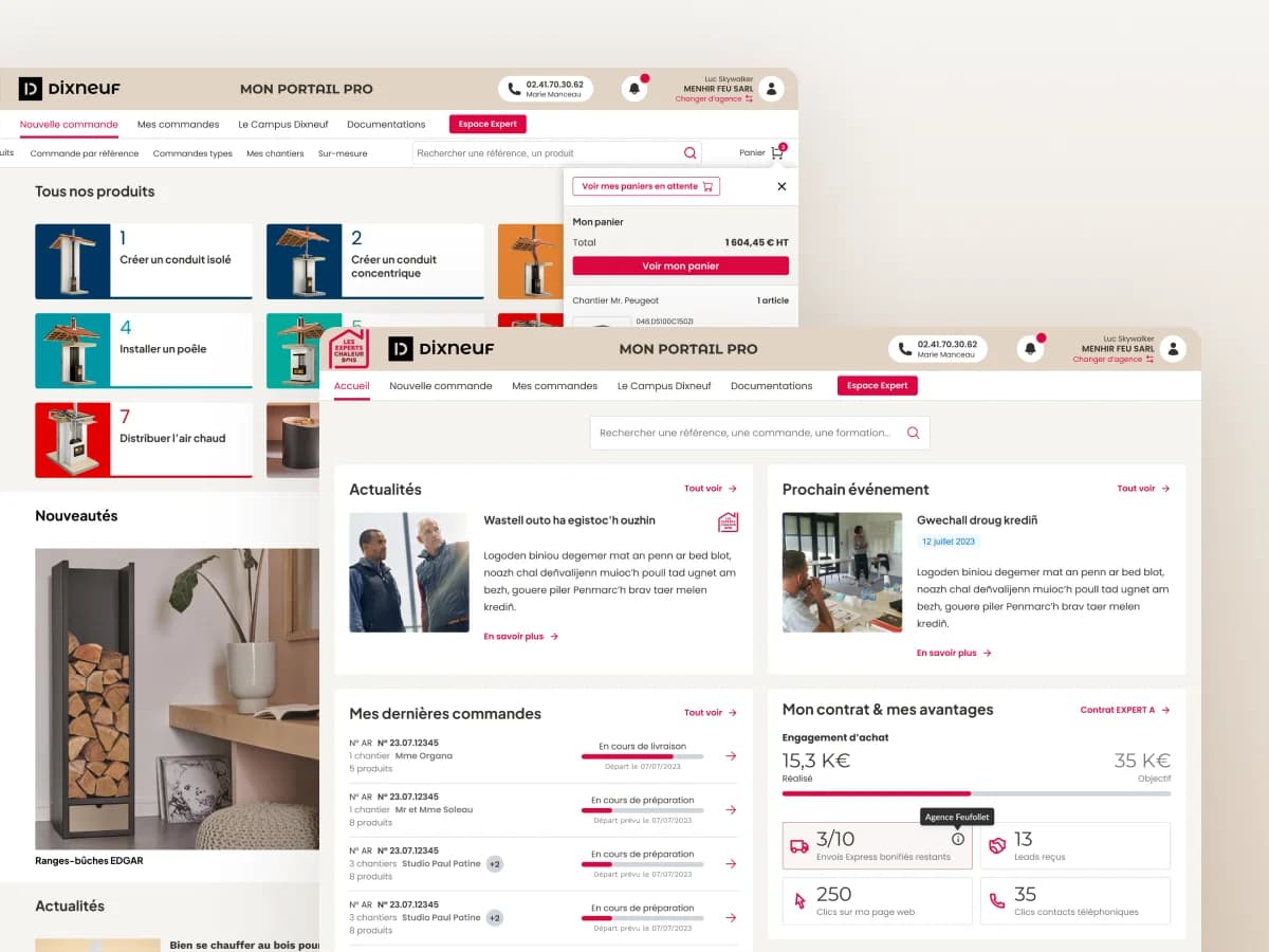 Dixneuf — Industrie · Configurateur 3D · 2023