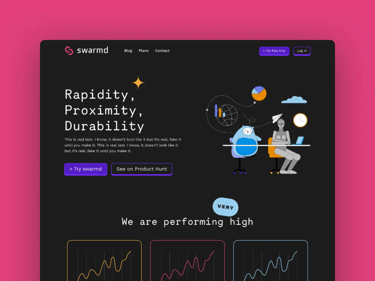 Swarmd — DevTools · Site Internet · 2022